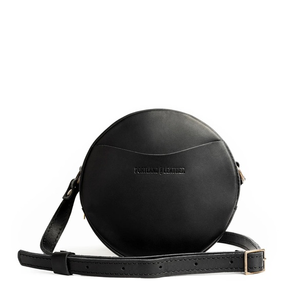 Portland Leather Circle Crossbody Bag - Picture 1 of 4